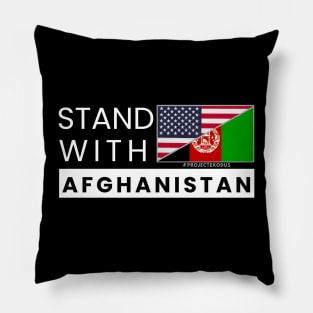 Stand with Afghanistan (dark background) Pillow