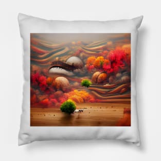 Autumn Colors Surrealism Pillow
