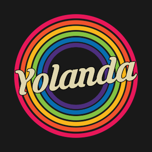 Yolanda - Retro Rainbow Style T-Shirt