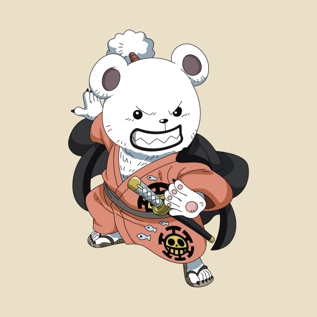 Chibi Bepo In Samurai Wano Outfit by AnimeTee