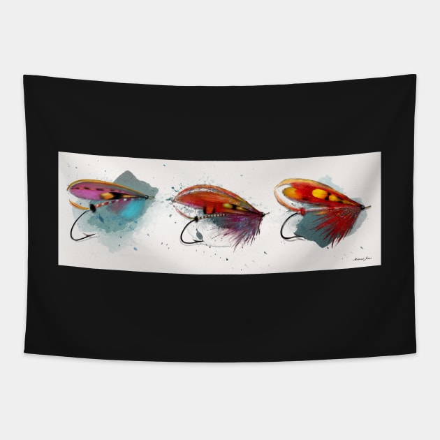 Red Speyside in a Row Tapestry by MikaelJenei