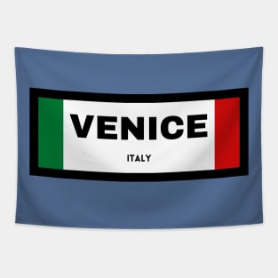 Venice City in Italian Flag Tapestry