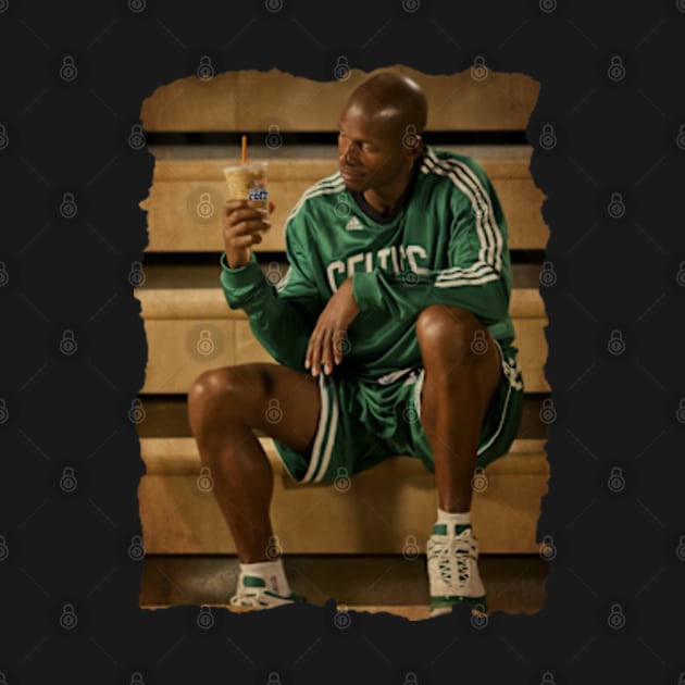 Ray Allen Sitting with an iced coffee by CAH BLUSUKAN