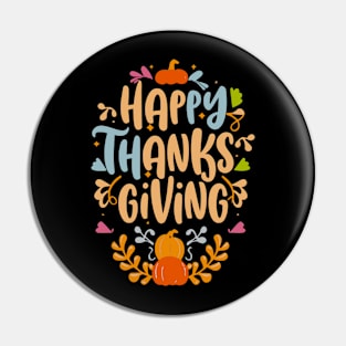 Happy Thanksgiving Pin