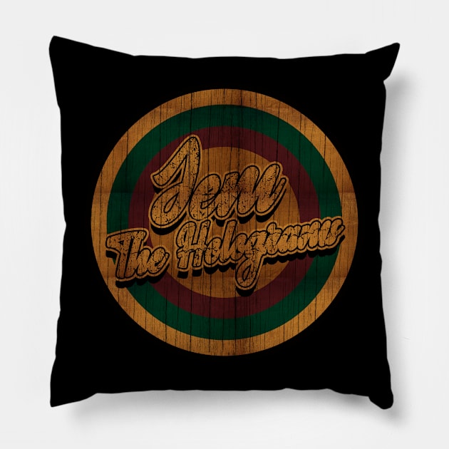 Circle Retro Jem The Holograms Pillow by Electric Tone