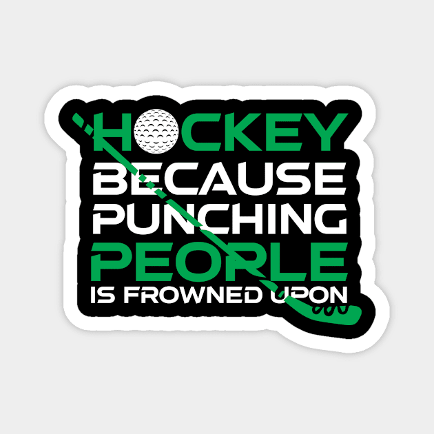 Hockey Funny Magnet by TheBestHumorApparel