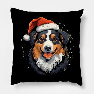 Australian Shepherd Christmas Pillow