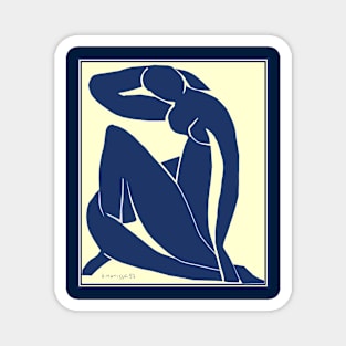 Matisse Modern Art Whimsical Abstract Woman Print Magnet