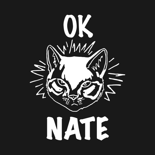 Ok Nate in White Text by WordWind