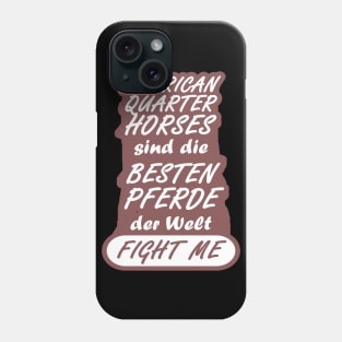 Pferderasse American Quarter Pferd Geschenk Phone Case