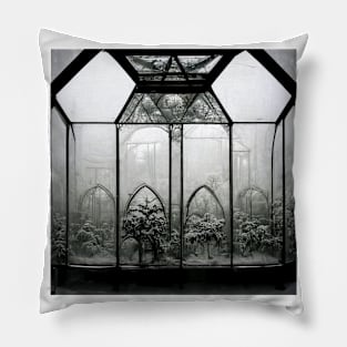 Haunted Greenhouse Spooky Halloween Pillow