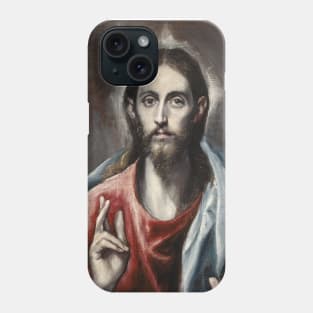 Christ Blessing (The Saviour of the World) by El Greco Phone Case