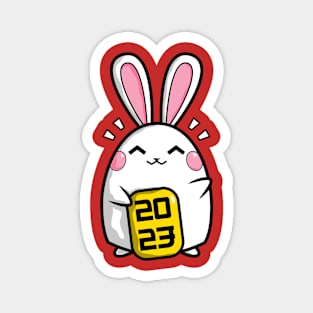 Lucky Bunny 2023 Magnet