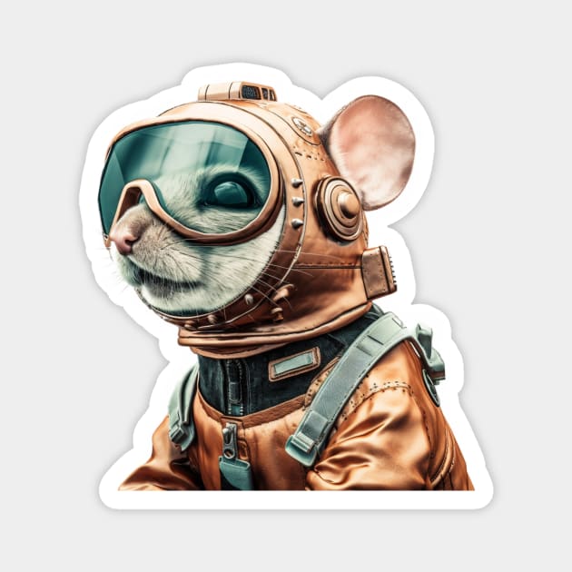 Mouse Space Explorer Magnet by Pet And Petal
