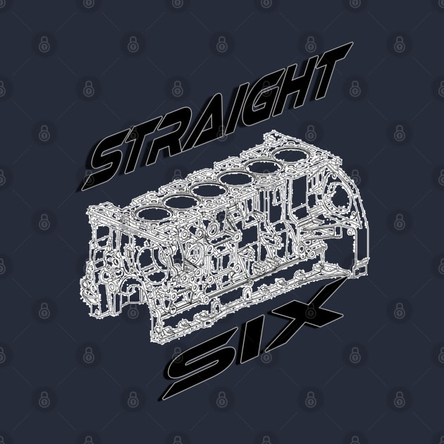 Engine Block Straight 6 (Black) by CarEnthusast