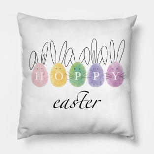 Hoppy Easter bunnies funny eggs Pillow