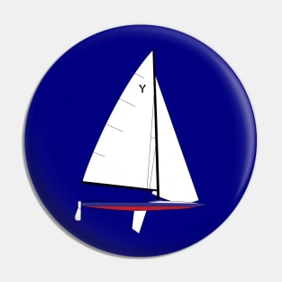 Y-Flyer Sailboat Pin