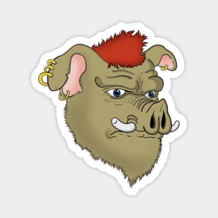 Punk pig face Magnet