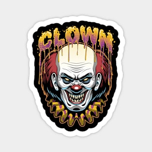 Halloween Scary Clown Magnet