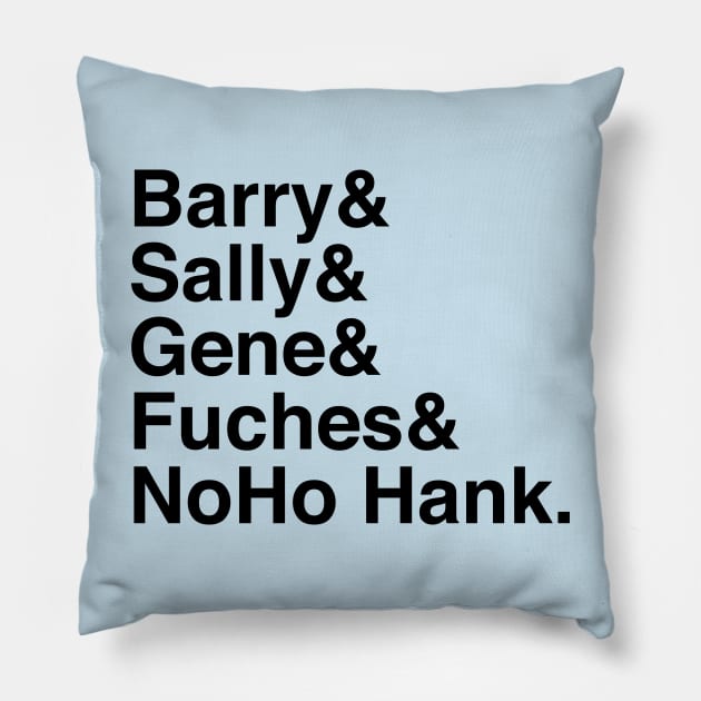 Barry Ampersand (dark) Pillow by JCMedia