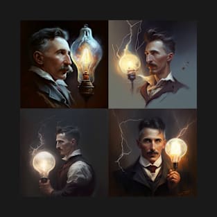 Nikola Tesla Portrait T-Shirt