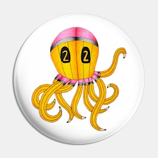 Pencil Octopus Drawing Pin