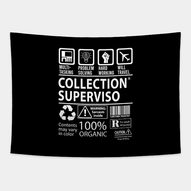 Collection Superviso T Shirt - MultiTasking Certified Job Gift Item Tee Tapestry by Aquastal