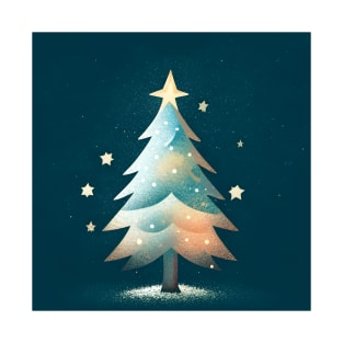 Magical Christmas Tree Under the Starry Night T-Shirt