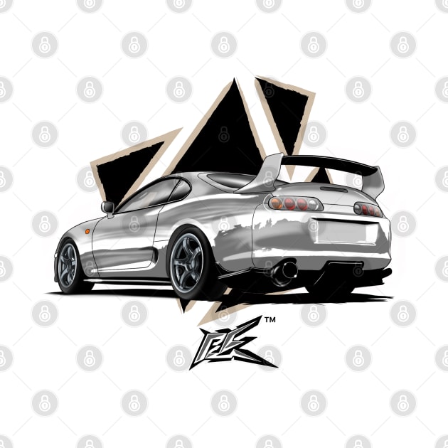 toyota supra a80 white by naquash