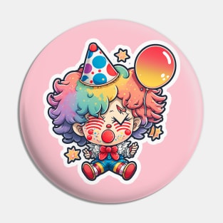 Creepy Cute Kawaii Clown X Pin