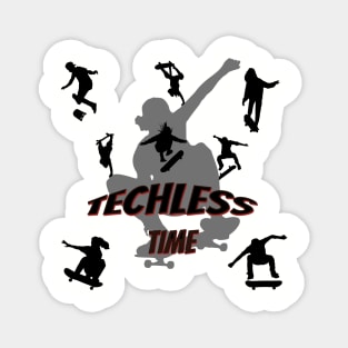 Techless Time Skater TShirt Magnet