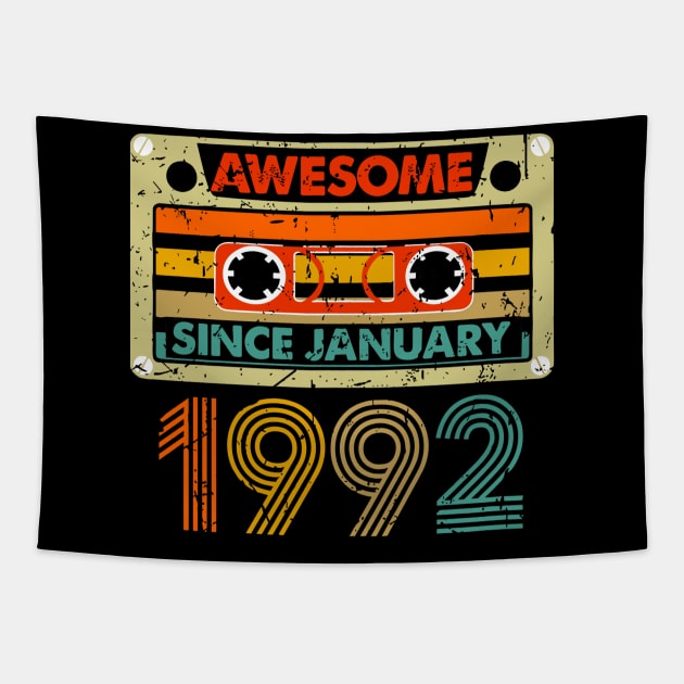 Awesome Since January 1992 32 Years Old 32th Tapestry by rhazi mode plagget