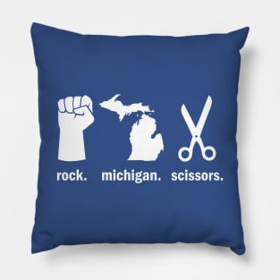 Rock Michigan Scissors Game Pillow