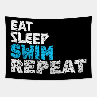 EAT SLEEP SWIM REPEAT Tapestry