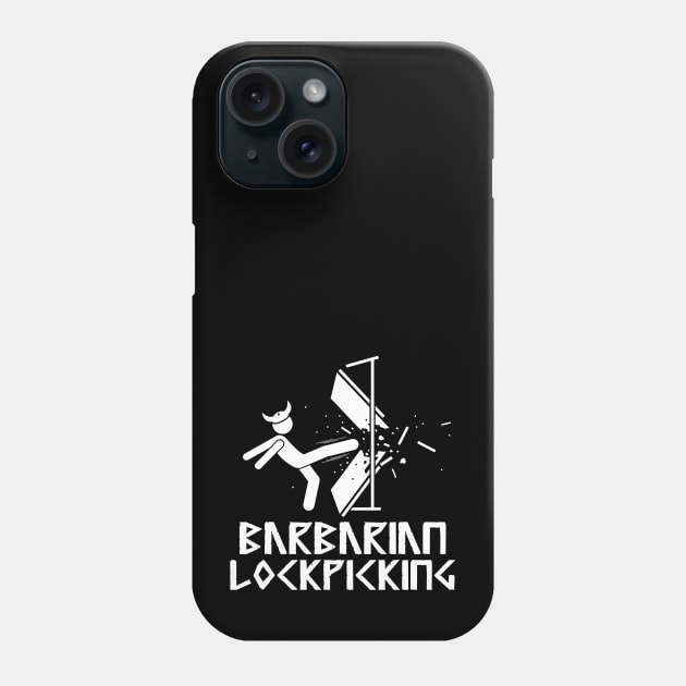 Barbarian Lockpicking Phone Case by NerdWordApparel