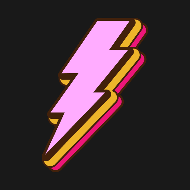 Pink Lightning Bolt by JDawnInk