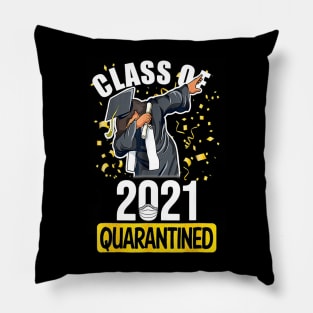 Class Of 2021 Quarantined Funny Tee College Graduation Gift Pillow