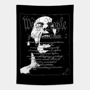 WE THE PEOPLE (SOLID BLACK) by Swoot Tapestry