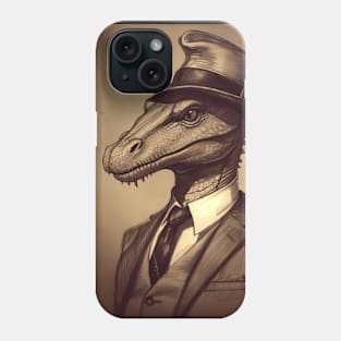 Cool Dragon in Suit and Hat Phone Case