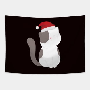 fanny cat christmas Tapestry