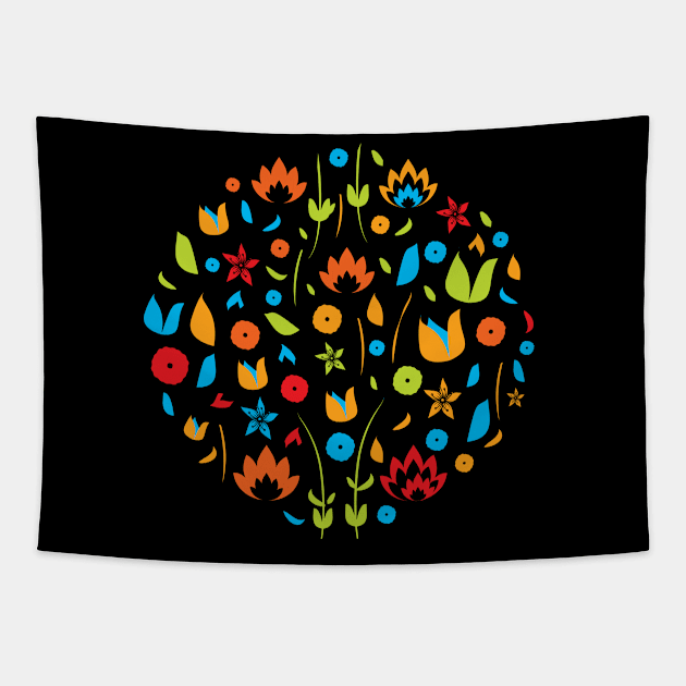 Floral Modern Cute Pattern Tapestry by jazzworldquest