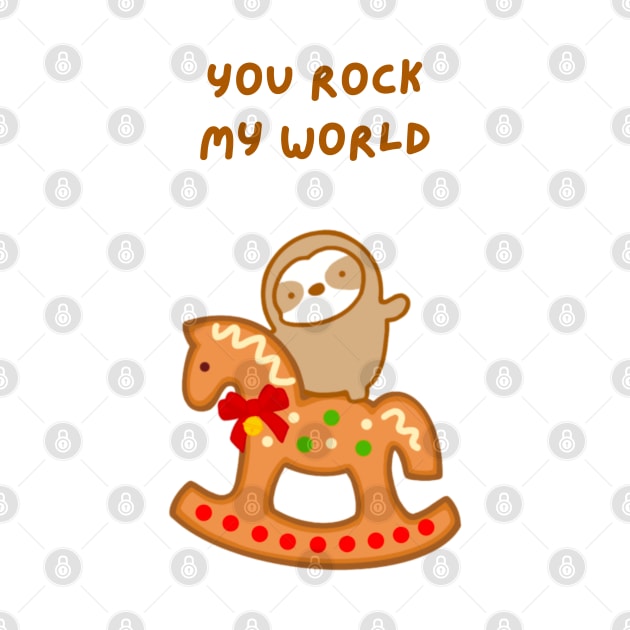You Rock My World Christmas Gingerbread Rocking Horse by theslothinme