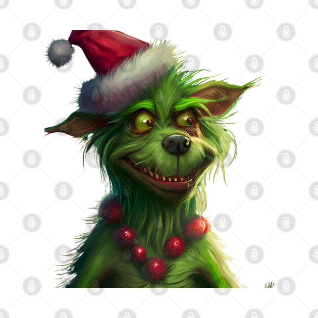 Grinch Dog by AbstractArt14