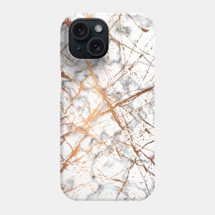 Gold and Marble Pattern Phone Case