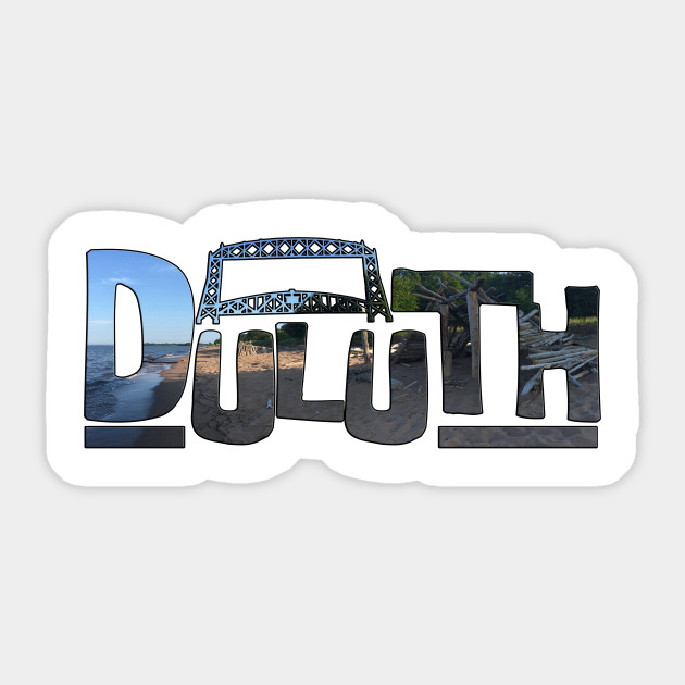 Duluth With Aerial Lift Bridge Park Point Beach Park Point
