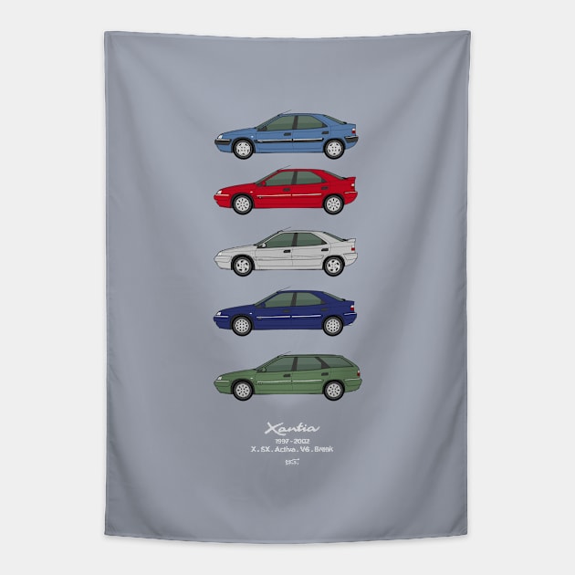 Xantia S2 Collection Tapestry by RJW Autographics