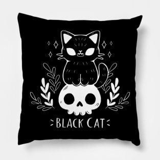 Black Cat Pillow