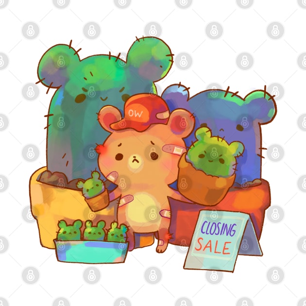 Bear Cactus Plant Shop by vooolatility