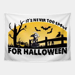 For Halloween tee design birthday gift graphic Tapestry