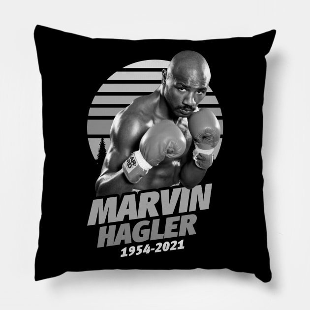 RIP MARVIN HAGLER - March 13, 2021 Pillow by OTAKUDANG